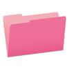 PFX15313PIN - Colored File Folders, 1/3-Cut Tabs: Assorted, Legal Size, Pink/Light Pink, 100/Box