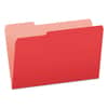 PFX15313RED - Colored File Folders, 1/3-Cut Tabs: Assorted, Legal Size, Red/Light Red, 100/Box