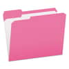 PFXR15213PIN - Double-Ply Reinforced Top Tab Colored File Folders, 1/3-Cut Tabs: Assorted, Letter Size, 0.75" Expansion, Pink, 100/Box