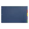 CRD84250 - Tabloid-Size Poly Index Divider, 5-Tab, 11 x 17, Assorted, 1 Set