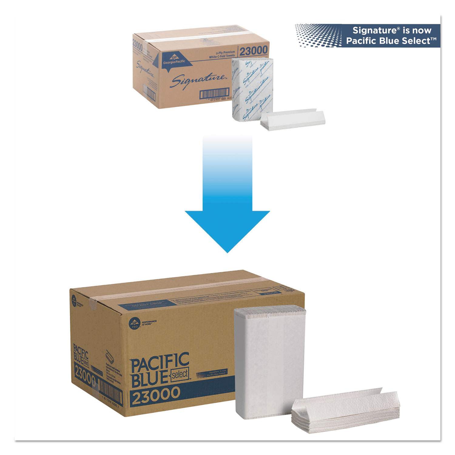 Pacific Blue Select C-Fold Paper Towels by Georgia Pacific