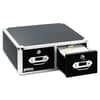 IDEVZ01395 - Vaultz Locking Two-Drawer Index Card Box, Holds 3,000 4 x 6 Cards, 17.5 x 14 x 6.5, Black