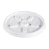 DCC8JL - Plastic Lids, Vented, Fits 8 oz to 10 oz Hot/Cold Foam Cups, White, 100/Pack, 10 Packs/Carton