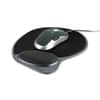 KMW62816 - Memory Foam Mouse Pad Wrist Pillow, 10 x 9.87, Black