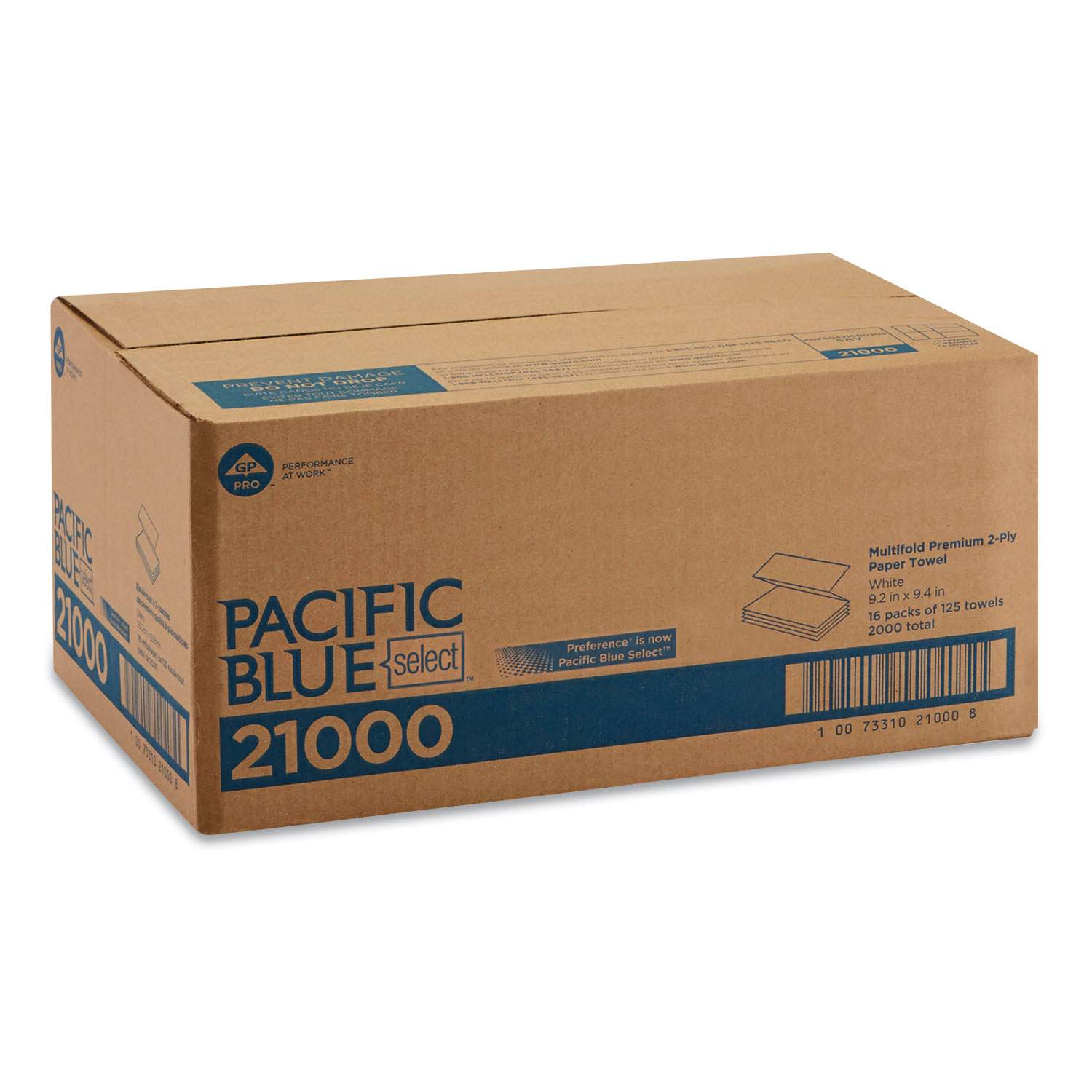 Pacific Blue Select Multi-Fold 2-Ply Paper Towel by Georgia