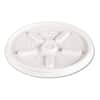 DCC12JL - Plastic Lids for Foam Cups, Bowls and Containers, Vented, Fits 6 oz to 14 oz, White, 100/Pack, 10 Packs/Carton
