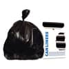 HERX8647AK - Reprocessed Resin Can Liners, 56 gal, 1.5 mil, 43" x 47", Black, 100/Carton