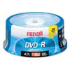 MAX638010 - DVD-R Recordable Disc, 4.7 GB, 16x, Spindle, Gold, 25/Pack