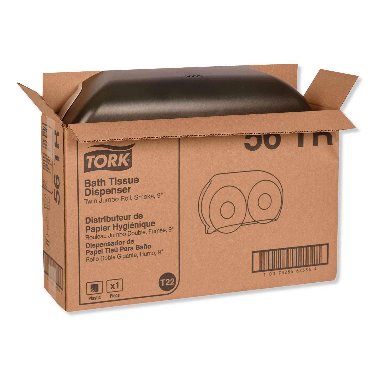 Twin Jumbo Roll Bath Tissue Dispenser by Tork® TRK56TR