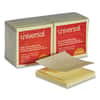 UNV35664 - Fan-Folded Self-Stick Pop-Up Note Pads, 3" x 3", Yellow, 100 Sheets/Pad, 12 Pads/Pack