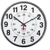 NSN3428199 - 6645013428199 SKILCRAFT 12/24 Hour Slimline Quartz Wall Clock, 12.75" Overall Diameter, Black Case, 1 AA (sold separately)
