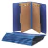 NSN5567914 - 7530015567914, SKILCRAFT Pressboard Top Tab Classification Folder, 2 Dividers, 6 Fasteners, Letter Size, Dark Blue, 10/Box