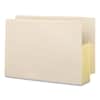 SMD76164 - Manila End Tab File Pockets with Tear Resistant Gussets, 3.5" Expansion, Legal Size, Manila, 10/Box