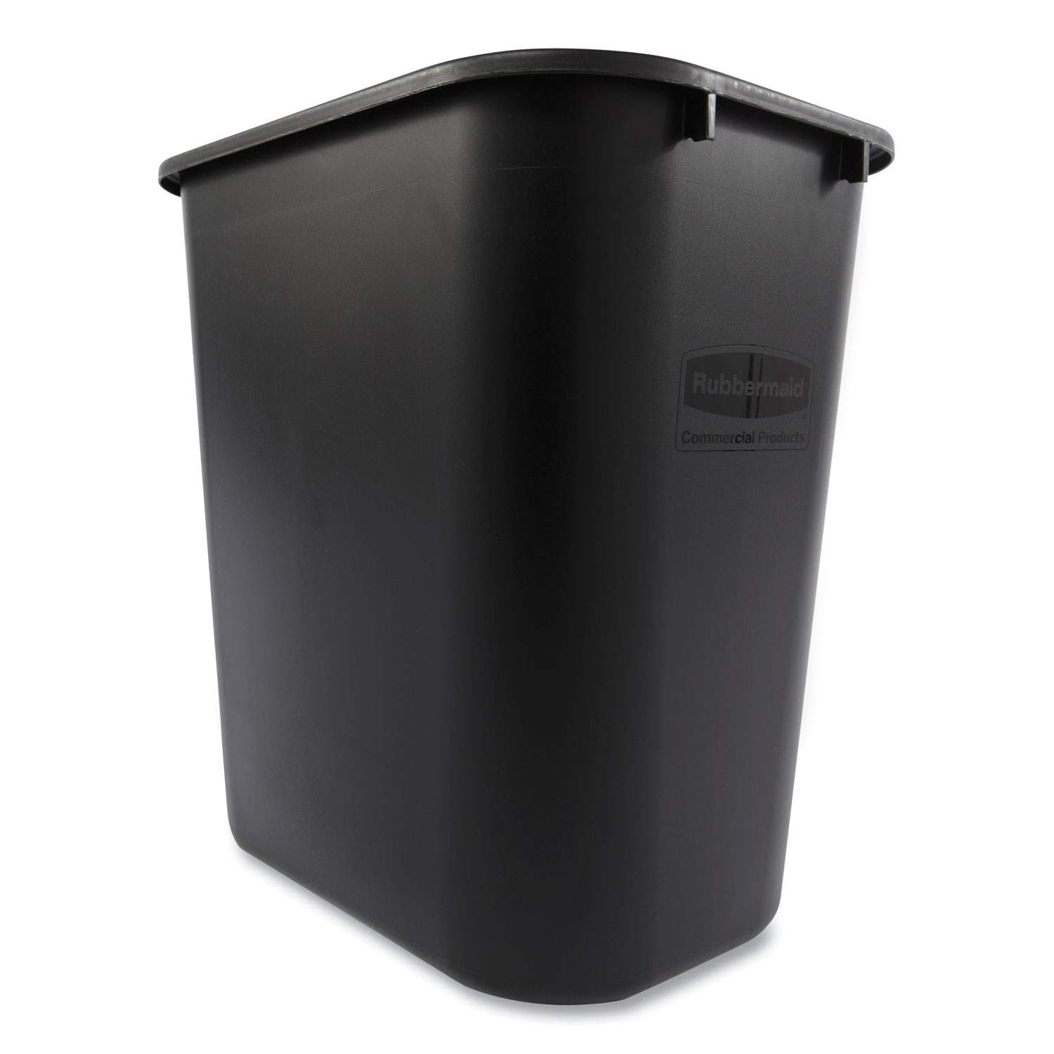 Deskside Plastic Wastebasket by Rubbermaid® Commercial RCP295600BK