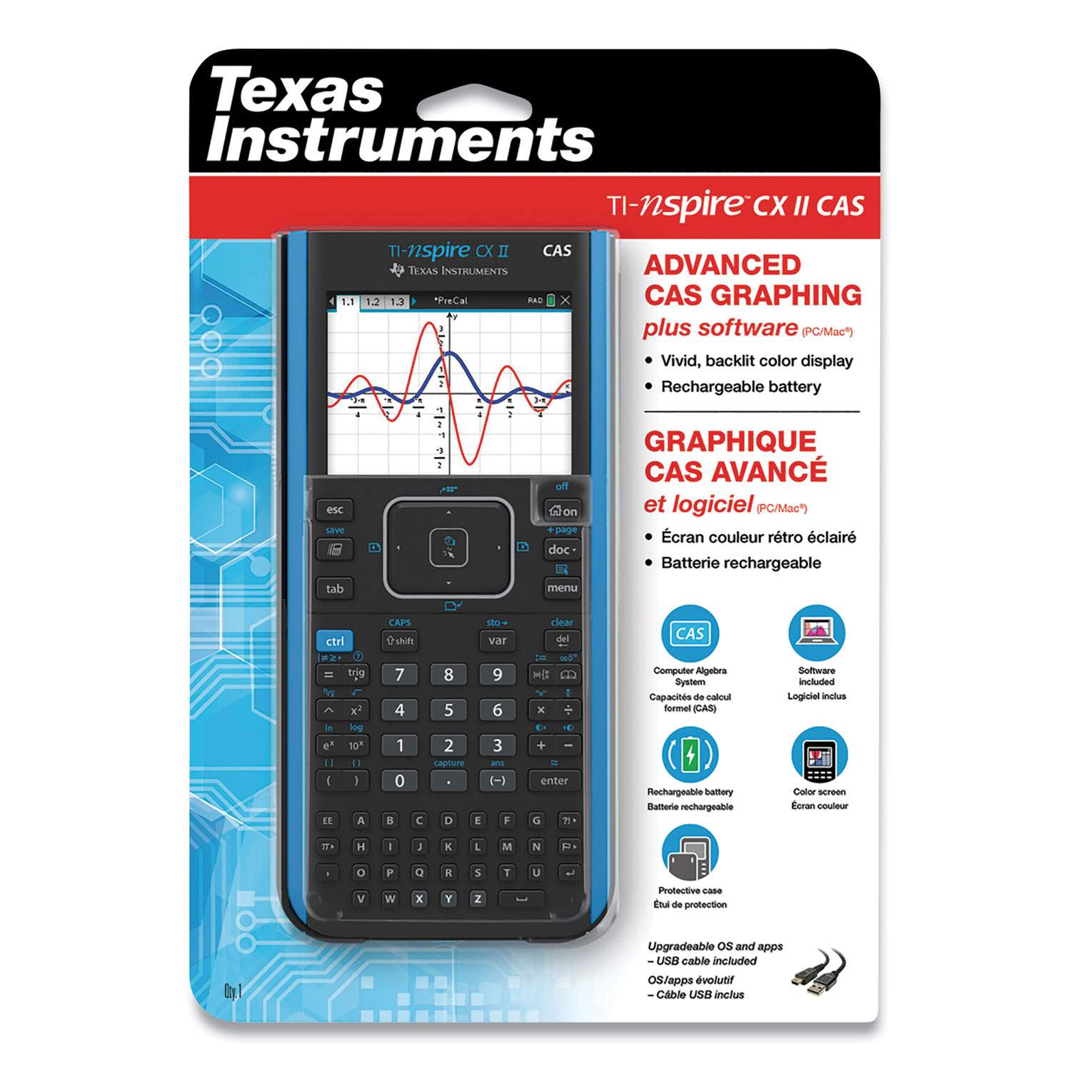 TI-Nspire CX II CAS Graphing Calculator by Texas Instruments