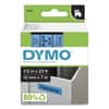 DYM45016 - D1 High-Performance Polyester Removable Label Tape, 0.5" x 23 ft, Black on Blue