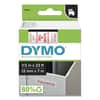 DYM45015 - D1 High-Performance Polyester Removable Label Tape, 0.5" x 23 ft, Red on White