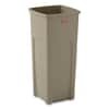 RCP356988BG - Untouchable Square Waste Receptacle, 23 gal, Plastic, Beige