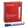 UNV43653 - Dry Erase Marker, Broad Chisel Tip, Blue, Dozen