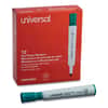 UNV43654 - Dry Erase Marker, Broad Chisel Tip, Green, Dozen