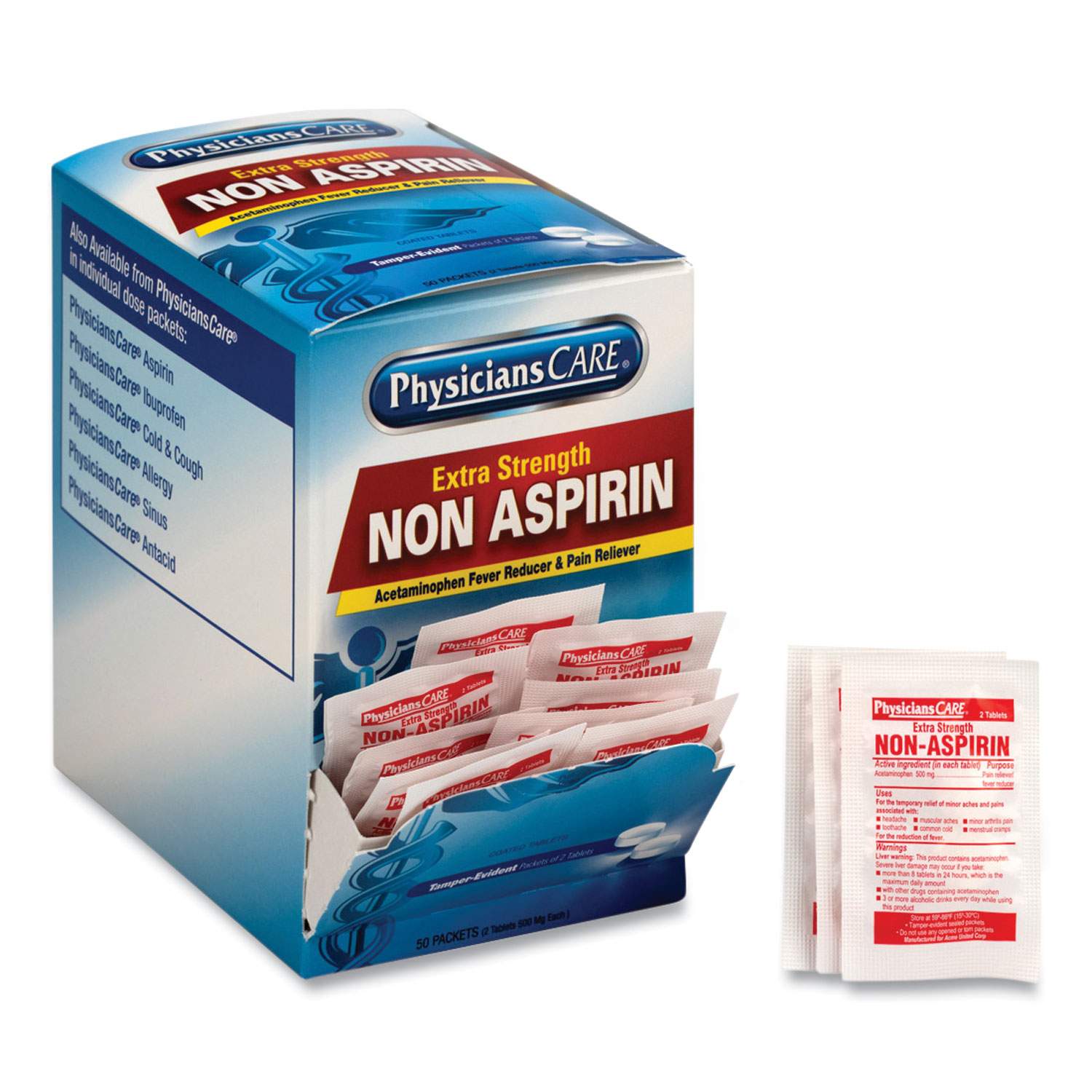Extra-Strength Acetaminophen Tablets by PhysiciansCare® ACM90016