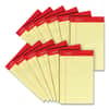 UNV46200 - Perforated Ruled Writing Pads, Red Headband, Narrow Rule, (50) Canary Yellow 5 x 8 Sheets, Dozen
