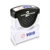 COS035539 - Pre-Inked Shutter Stamp, Red/Blue, VOID, 1.63 x 0.5