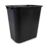 BWK28QTWBBLA - Soft-Sided Wastebasket, 28 qt, Plastic, Black