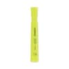 UNV08861 - Desk Highlighters, Fluorescent Yellow Ink, Chisel Tip, Yellow Barrel, Dozen