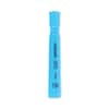 UNV08864 - Desk Highlighters, Fluorescent Blue Ink, Chisel Tip, Blue Barrel, Dozen