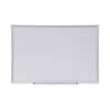 UNV44624 - Deluxe Melamine Dry Erase Board, 36" x 24", White Surface, Satin Aluminum Frame
