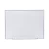 UNV44636 - Deluxe Melamine Dry Erase Board, 48" x 36", White Surface, Satin Aluminum Frame