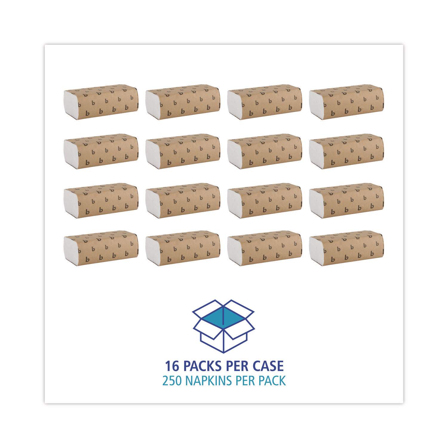 Boardwalk® Multifold Paper Towels, 9x9.45, White (16 Packs