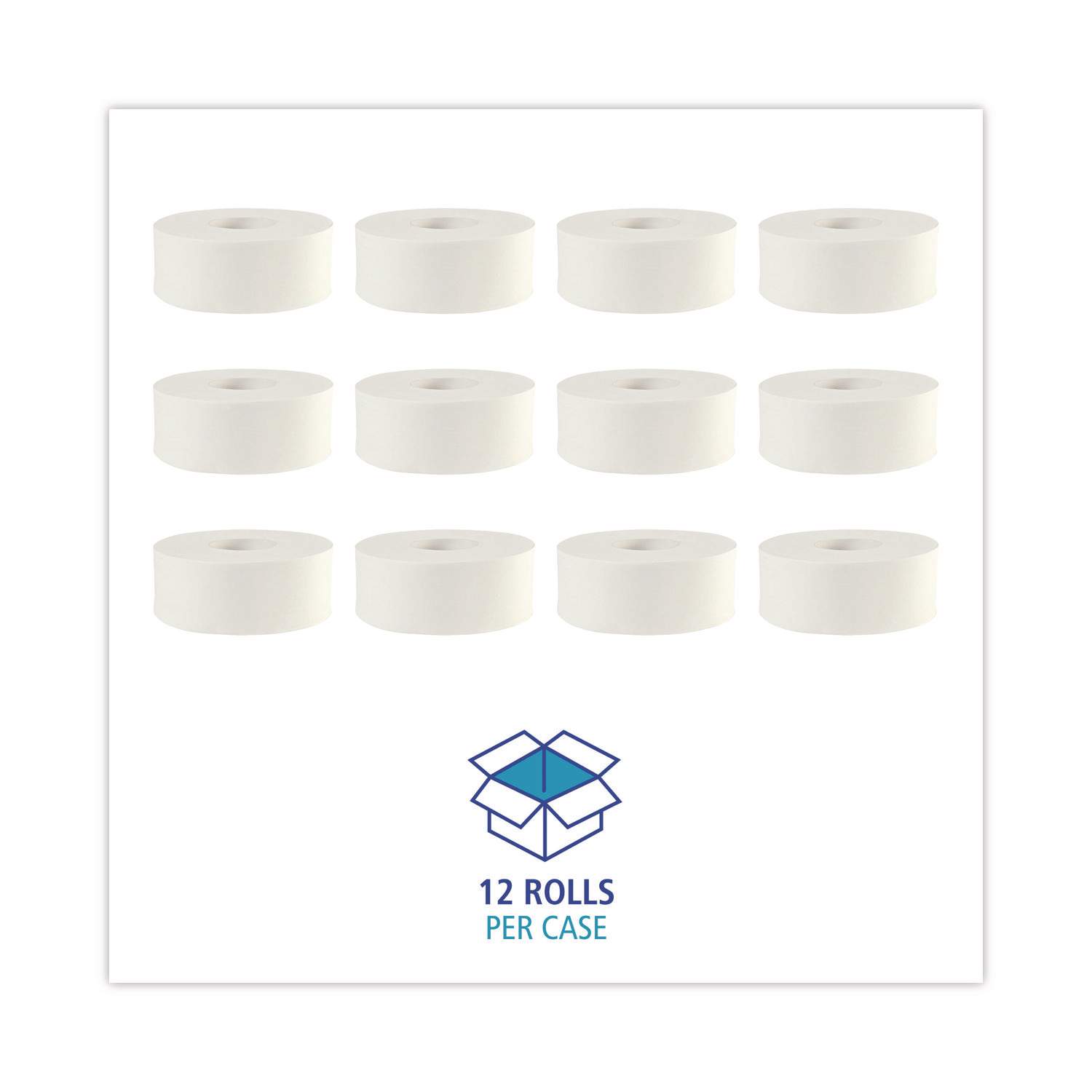 JRT Jumbo Roll Bathroom Tissue by Boardwalk® BWK6100B