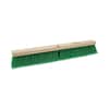 BWK20724 - Floor Broom Head, 3" Green Flagged Recycled PET Plastic Bristles, 24" Brush