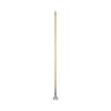 BWK1490 - Clip-On Dust Mop Handle, Lacquered Wood, Swivel Head, 1" dia x 60", Natural