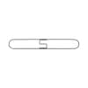 BWK1436 - Clip-On Dust Mop Frame, 36 x 5, Zinc Plated, Black