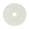 BWK4020NAT - Natural Burnishing Floor Pads, 20" Diameter, White, 5/Carton