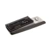MMMWR422LE - Antimicrobial Gel Mouse Pad/Keyboard Wrist Rest Platform, 25.5 x 10.6, Black/Silver