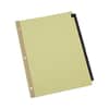 UNV20821 - Deluxe Preprinted Simulated Leather Tab Dividers with Gold Printing, 25-Tab, A to Z, 11 x 8.5, Buff, 1 Set