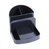 UNV08110 - Deluxe Message Center, 6 Compartments, Plastic, 5.5 x 6.75 x 5, Black