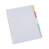 UNV20816 - Deluxe Write-On/Erasable Tab Index, 5-Tab, 11 x 8.5, White, Assorted Tabs, 1 Set