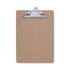 UNV40304 - Hardboard Clipboard, 1.25" Clip Capacity, Holds 8.5 x 11 Sheets, Brown