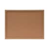 UNV43602 - Cork Board with Oak Style Frame, 24" x 18", Tan Surface, Oak Finished Wood Frame
