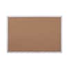 UNV43613 - Cork Bulletin Board, 36" x 24", Tan Surface, Satin Aluminum Frame