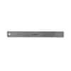 UNV59023 - Stainless Steel Ruler with Cork Back and Hanging Hole, Standard/Metric, 12" Long