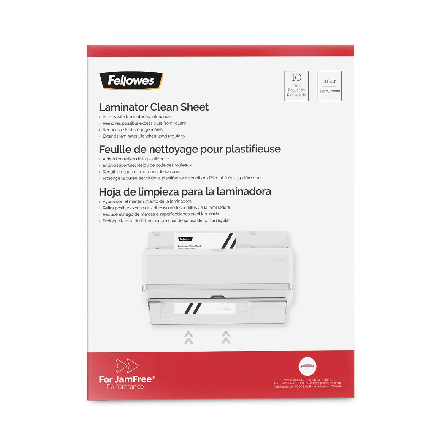 Laminator Cleaning Sheets by Fellowes® FEL5320603 | OnTimeSupplies.com