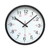 UNV10441 - 24-Hour Round Wall Clock, 12.63" Overall Diameter, Black Case, 1 AA (sold separately)