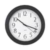 UNV10451 - Whisper Quiet Clock, 12" Overall Diameter, Black Case, 1 AA (sold separately)