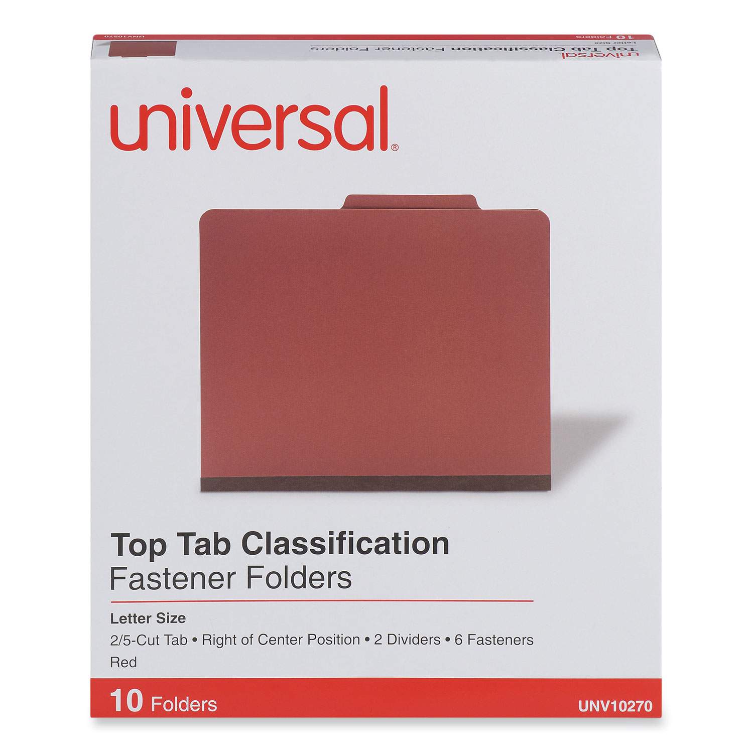 Pressboard Classification Folders by Universal® UNV10280